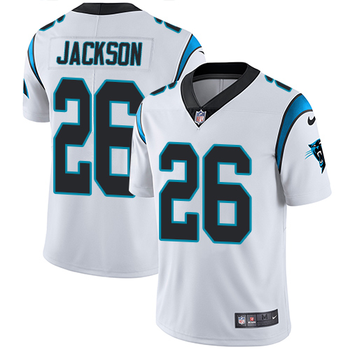 Nike Panthers #26 Donte Jackson White Men's Stitched NFL Vapor Untouchable Limited Jersey
